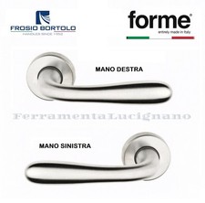 MANIGLIA CROMO SATINATO PER PORTA BLINDATA INGRESSO PORTONI FINESTRE PEZZI 1