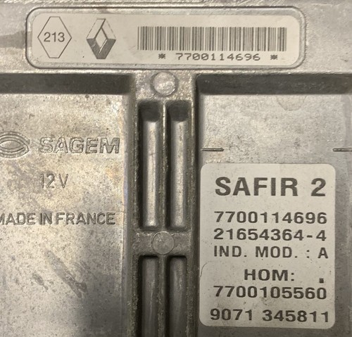 Calculateur safir twingo 1l2 - calculateur,