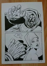 ULULA tavola originale artwork ROMANINI 138/16 Dottor Destino Doctor Doom