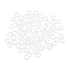 100pcs White Rubber Car Ring