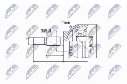 Kit giunti albero motore asse