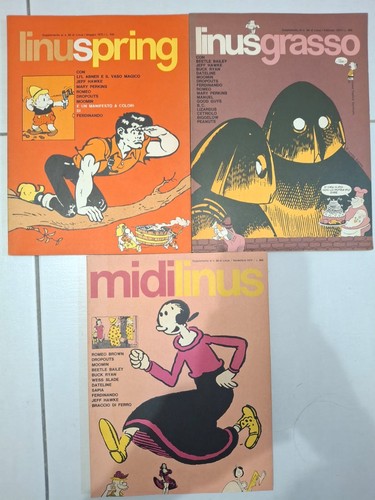 Lotto fumetti linus del - 3, 1970