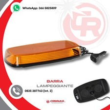 Barra Lampeggiante Arancio 30 cm 84 Led 38W Magnetica Presa Accendisigari 12/24V