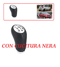 POMELLO LEVA CAMBIO NERO PER SMART FOR TWO DAL 2014- ECOPELLE CON CUCITURA