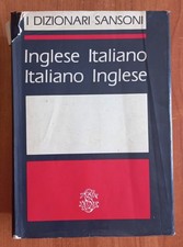 DIZIONARIO SANSONI - Vocabolario - INGLESE - ITALIANO / ITALIANO - INGLESE !