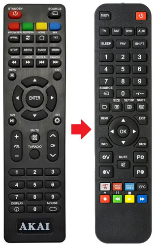 Telecomando adatto per akai - telecomando,