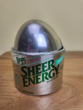 Leggs Sheer Energy Pantyhose Size A Grey  Sheer Toe  Plastic Egg New Old Stock