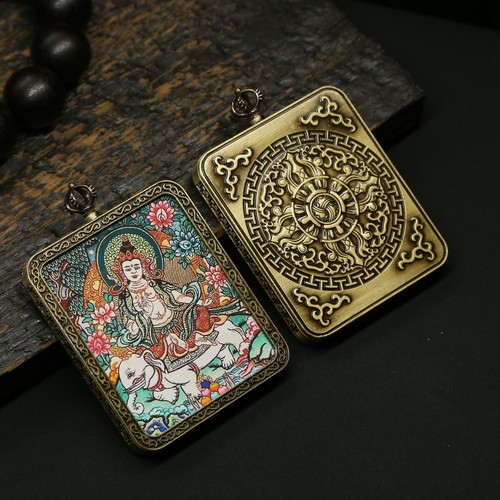 Ciondolo buddha uomo thangka - uomo,