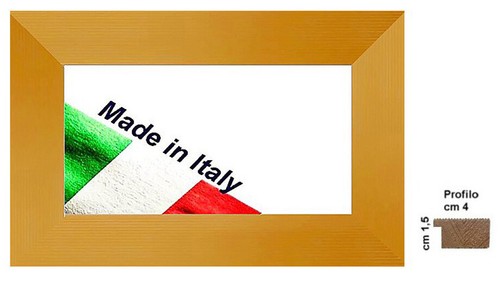 Cornice legno rigata - in,