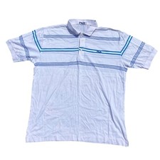 Fila polo tennis a righe vintage 80S fatta in Italia tg.54 veste XL