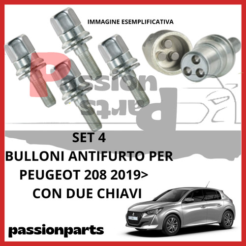 Kit bulloni antifurto cerchi - antifurto,