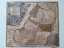 Carta Geografica Antica - M. Seutter, Terra Santa - XVIII Secolo (Uso Restauro).