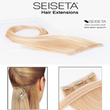 Hair Extension Clip capelli veri SEISETA Fascia 3 clip 12 cm lunga 55 cm Remy