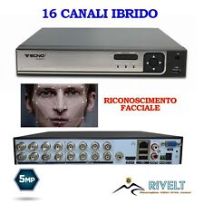 DVR 16 CANALI IBRIDO CON HARD DISK DA 1000 GB 1 TB NVR P2P 5 MPX PROFESSIONALE