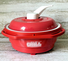 RANGE MATE PRO Original Micro Chef Grill MICROWAVE GRILL Deluxe RED Microhearth