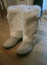 Stivali di lapin bianchi