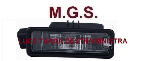 Luce targa destra sinistra per - luce,