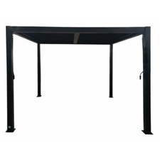 GAZEBO PERGOLATO BIOCLIMATICO 3X3 GRIGIO SCURO