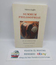 Summum philosophiae - Sic et simpliciter - Valerio Giuffrè - Bastogi Libri -2021