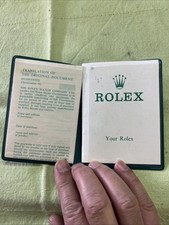 Vintage Rolex wallet /paper