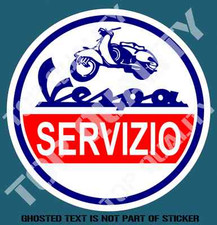 SCOOTER VESPA SERVIZIO DECAL
