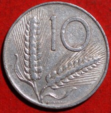 Italy 10 Lire 1967 KM# 93