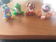 4 pupazzi plastica muppets anni 80
