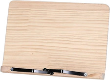 Leggio in Legno per Libri, Angoli Regolabili a 7 Vie, Pieghevole Lettura Support