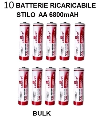 Batterie ricaricabili aa - 10,