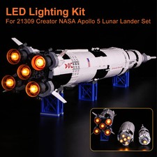 Kit Luci LED per LEGO 21309 NASA Apollo Saturn V Brick Giocattolo.