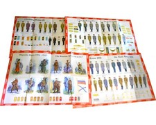 UNIFORMI eserciti e armi RUSSIA 4 poster ( ww1 e armata rossa )