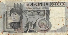 Italy  10,000  Lire  3.11.1982
