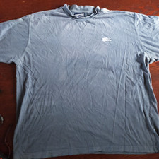 Umbro T Shirt Maglietta Palestra Yoga Corsa Retro Cotone Pesante Blu/Grigio 2xl