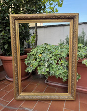 CORNICE ANTICA IN LEGNO DORATO