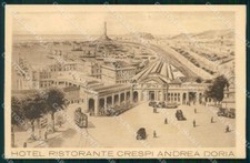 Genova Città Hotel Ristorante Crespi Andrea Doria Tram cartolina RB8105