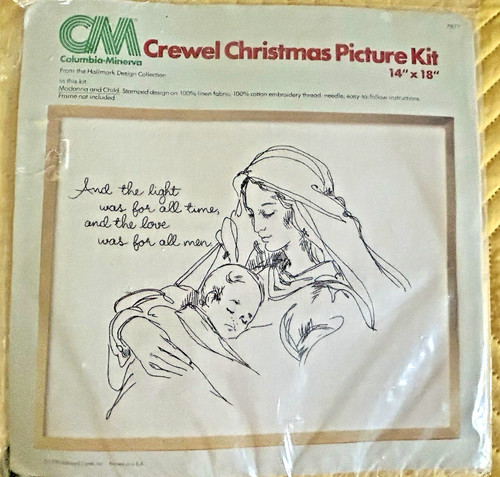 Columbia minerva 1977 crewel - minerva,