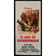 locandina LA GANG DEI DOBERMAN cane byron mabe hal reed B64
