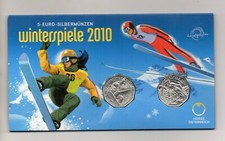 Austria - 2010 - 2 Monete da 5 Euro Winterspiele Vancuver - Argento  - (MW2608)