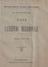 Santilli - Note di Caseificio meridionale - 1891 Pecorino Bufala Provola Ricotta