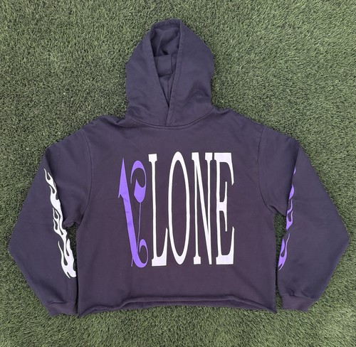 Felpa con cappuccio vlone - felpa, x