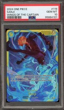 PSA 10 SANJI SEC OP06-119 ONE PIECE ENGLISH WINGS OF THE CAPTAIN 2024