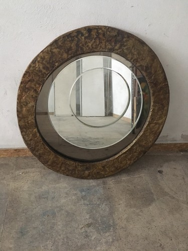 Specchio rotondo bronzo arredo - specchio,