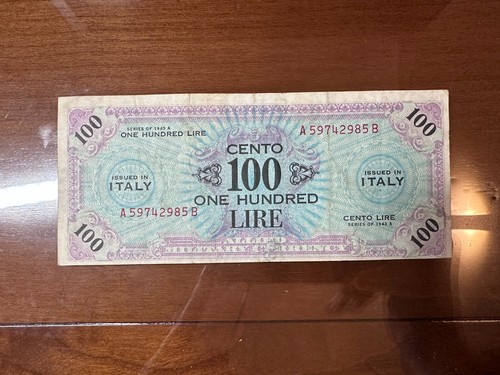 Allied military currency 100 - currency,