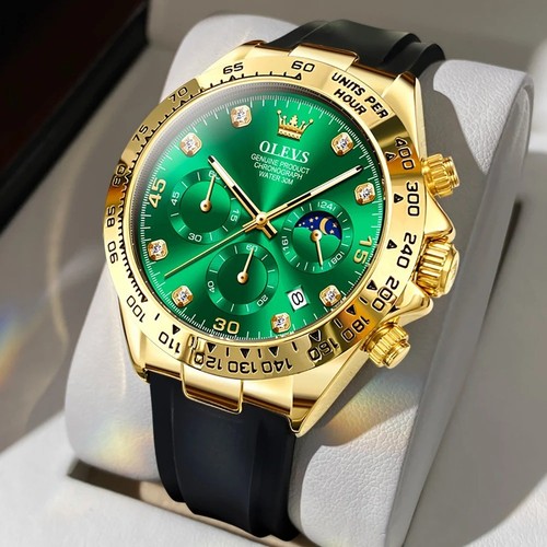Olevs orologio uomo - orologio, oro