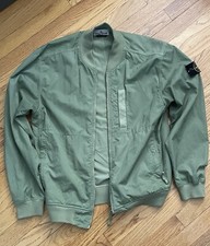 stone island green bomber