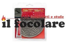 KIT ARTICA GUARNIZIONE TRECCIA CORDA PORTA STUFA PELLET LEGNA CAMINI D 8