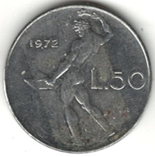 1972 50 LIRE ~ FROM ITALY ~