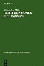 Textfunktionen des passivs - passivs,