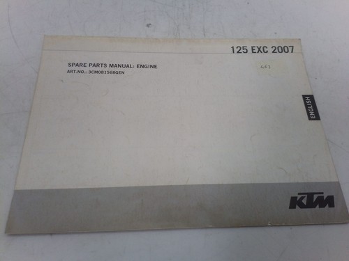 Ktm 125 exc catalogo - exc,