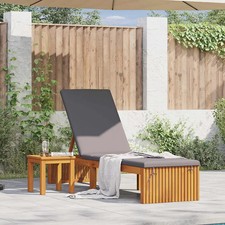 Lettino da sole Marrone Legno